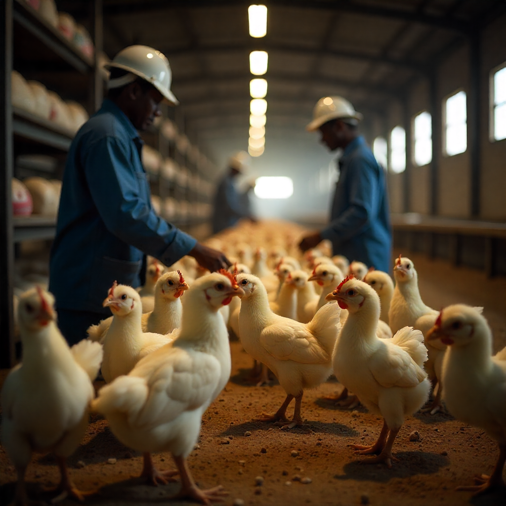 Broiler Farming for Meat and Laying of Eggs